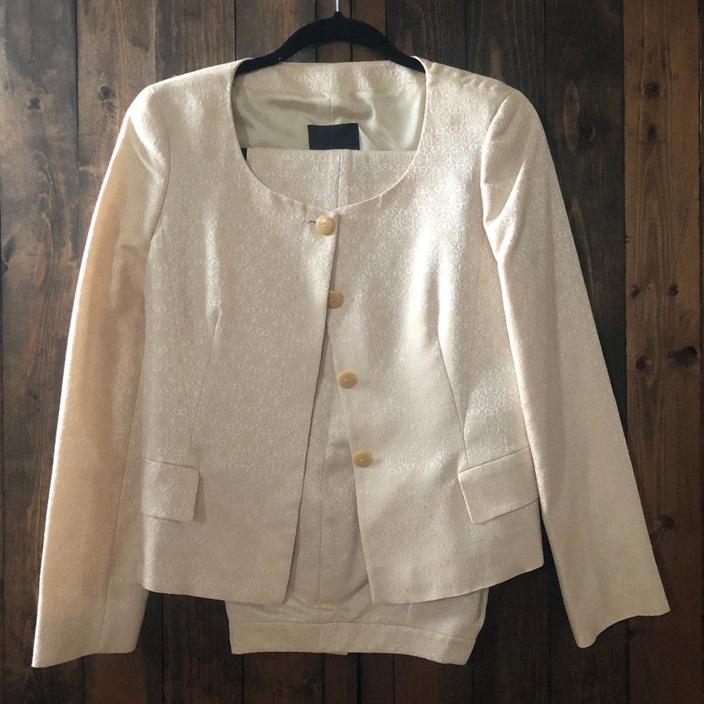 Swedish designer ivory Pants & Jacket